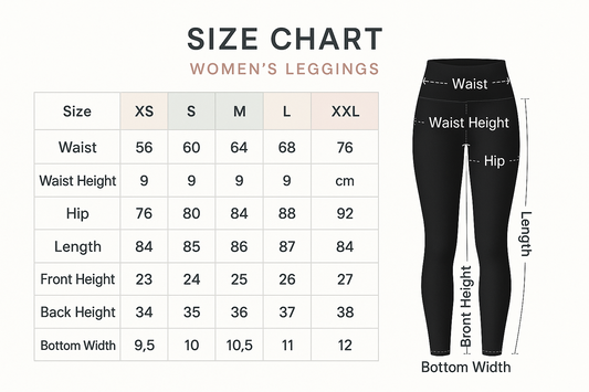 🧵 Find Your Fit: Le Hunte Women’s Leggings Size Chart